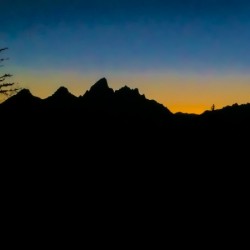Tetons at sunset